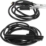 Heavy-duty Welding Wire Set with Clamp Holder Cables Upgraded Weld Ground Clamp Electrode Holder Parts Quick Connectors for Welding Machine