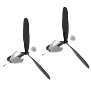 Eachine 3-Blade Propeller With Spinner Screw Set for A6M Zero 400mm RC Airplane Accessories Spare Part