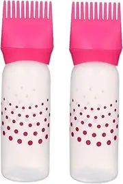 Beavorty Hair Dyeing Bottles Scale Lines 2pcs Dry Cleaning Bottles for Home Salon
