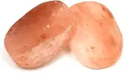 QYLHH 2 Pcs Himalayan Salte Stones Hot Massage Stones Set Warm Rocks Kit for Facial SPA Pink 3.14 x 2.36 in