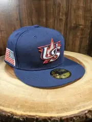 Team USA World Baseball Classic New Era 59Fifty Fitted Hat Cap Size 8 US Flag