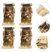 4 Pcs Folding Sofa Feet Hinges Bed Frame Hardware Metal Furniture Leg