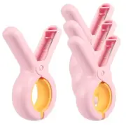 Beach Chairs Clips, Pink 4 PCS Beach Towel Clips for Cruise/Pool Chairs, Clot...