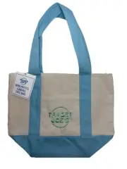 Trader Joe’s Mini Pastel Canvas Bag Tote 2025 LIMITED EDITION Blue