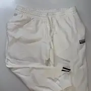 Adidas Athletic Sweat Pants Men's Size XL White Three Stripes Joggers NEW