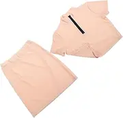 [LIFKOME] Short Sleeve Top and Skirt Summer Outfit for Parties Clubs Fit Design Comfortable Stretchy for Showcasing Your Figure