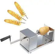 Tornado Potato Chips Spiral Knife Manual Stainless Steel Potato Chip Knife Spiral Vegetable Knife French Fries