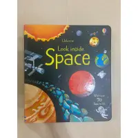 在飛比找蝦皮購物優惠-USBORNE-LOOK INSIDE SPACE 英文童書