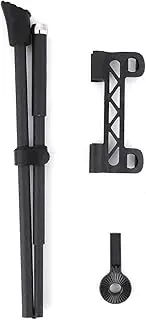 Bike Kickstand, Carbon Fiber Bicycle Kickstand Adjustable Height Rear Side Bicycle Kick Stand Floor Type Parking Rack Foldable Sports Bicycle Accessory for Mountain Road Bike Indoor Outdoor