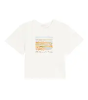 [Chloe Kids] Chloé Kids Printed cotton-jersey T-shirt Y 8 white