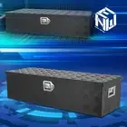 39"x13.4"x10" Aluminum Truck Pickup Tool Box Storage w/ Side Handle+Keys Black