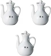 Set of 3 Caster Soy Sauce [3.9 inches (10 cm) (120cc)] | Chinese Caster Setomonohonpo