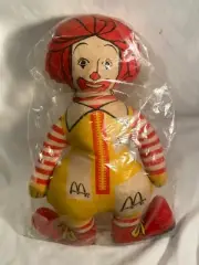 Ronald McDonald Doll Plush Toy 12 inches New Factory Sealed Vintage Mascot