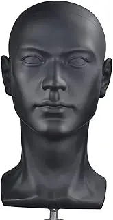 Plastic Men Mannequins Head Dummy Realistic Male Wig Mannequin Dummy Head For Hat Sunglass Display Manikin Head