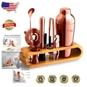 10-Piece Mixology Bartender Kit with Bamboo Stand for Home Experts & Enthusiasts