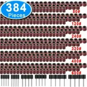 384 Pcs Drum Sanding Kit For Nail Drill Bits Dremel Accessories Rotary Tool Set