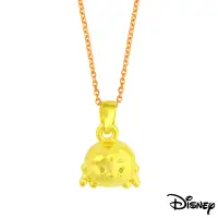 在飛比找Yahoo奇摩購物中心優惠-Disney迪士尼金飾 TSUM安娜黃金墜子 送項鍊