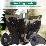 Sports Face Mask with Active Carbon Filter Reusable Washable Anti Fog Mouth Mask