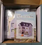 Miniature DIY Happy House Miniature Dollhouse Kit by Cute Room NIB 1:100 Scale