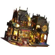 DIY Miniature Dollhouse Kits with Lights Handmade Educational Toy 3D Puzzles