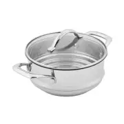 Scanpan Quality Stainless Steel Impact Multi Steamer Insert with Lid Silver