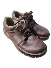 Dr. Martens 8B75 Zack 3 Eye Gibson Shoe Brown NIB Size 8M