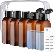 Travel Liquid Bottles,Leakproof Liquid Containers | Multifunctional Refillable Travel Bottles 100ml for Backpack Hiking Vacation Outdoors