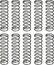 uxcell 10Pcs Compression Spring, 12mm OD, 1.2mm Wire Size, 45mm Free Length, Spring Steel Construction Extended Mechanical Compression Springs for Shop and Home Repairs, Silver Tone