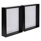 5x Black 8" x 10" 3D Deep Box Photo Frames Standing Hanging Craft Shadow Picture