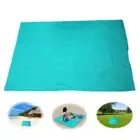 Beach Mat Picnic 1.5x2M SkyBlue Grass Blanket Pocket NoSand Soft Light Fast-dry
