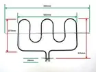 Lofra Technika Grill Element for 80 & 90cm Ovens WKE800,WKE900,LCF9EG,LCF9EGC