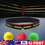 Boxing Speed Ball with Headband Head-mounted PU Punch Ball Boxing Reaction Ball