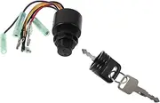 GANAZONO Ignition Switch with Key for Outboard Motors Wire Starter Ignition Switch for Use Durable and Easy to Install Enhanced Security for Reliable Boat Engine Startup