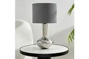 Sherwood Lighting Istanbul bedside Table Lamp - Polished Charcoal