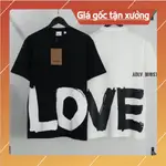  女士 BURBERRY T 恤 LOVE,BURBERRY 男士 T 恤奢華風格,BUBERRY LOVE 有機棉