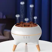 Flame Aroma Diffuser, 250 ml Humidifier Bedroom, 2 Spray Patterns Fragrance Oil Diffuser, Air Diffuser Humidifier with 7 Colours, LED Light & Timing Function Defuser for Children (Style 1)