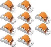 SG Store 10Pcs Small Wheel Casters Fixed Castor Wheels Directional Fixed Small Caster Furniture Linear Wheel for Shelves Table Workbench Chair