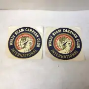 Vintage Wally Byam Caravan Club International Decals WBCCI RV Airstream Trailer