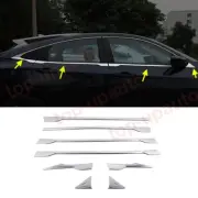 For Honda Civic 2022-2023 ABS Chrome under Window Trim Strip Molding Cover 8PC (for: Honda Civic)