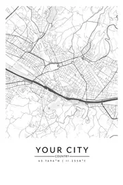 [Namly Design] Personalised Poster - City Map
