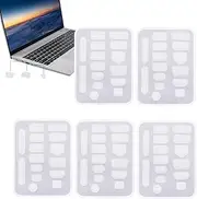 Dust Plug for Charger Port, Charger Port Silicone Stoppers, Laptop Port Stoppers, Soft Computer Port Anti Dust Plugs for Laptop, Tablet, Headphones