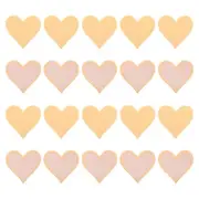 Hearts Patches Wheat Iron-On Patch Sew Embroidered 2.8 x 2.68 Inch 20Pcs
