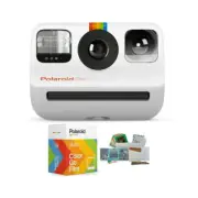 Polaroid Originals Go Instant Camera White with Film Packs and PhotoBox Kit