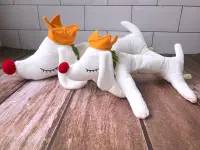 在飛比找Yahoo!奇摩拍賣優惠-日本 奈良美智 M 夢遊狗 玩偶 絨毛娃娃 毛絨 填充玩具 
