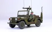PreSale US Army M151A2 Jeep /w crew Vietnam war 1:35 Pro Built Model
