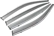 Car Side Window Deflector Compatible for Ford Focus 3 MK3 Sedan Hatchback 2012-2018 Sun Rain Guard Windshield Weathershields Window Guard