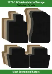 Lloyd Velourtex Front & Rear Row Carpet Mats for 1972-1973 Aston Martin Vantage