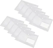 Veemoon Document Bag Set 20pcs A5 Size Plastic Folder Zipper for Office School