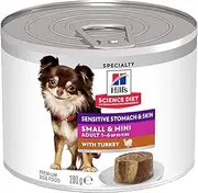 Hill's Science Diet Sensitive Stomach & Skin Small & Mini with Turkey Canned Dog Food 12x200g