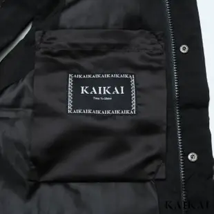 【KAI KAI】Logo高領拉鍊羽絨背心(男款/女款 高領保暖背心 羽絨馬甲外套)